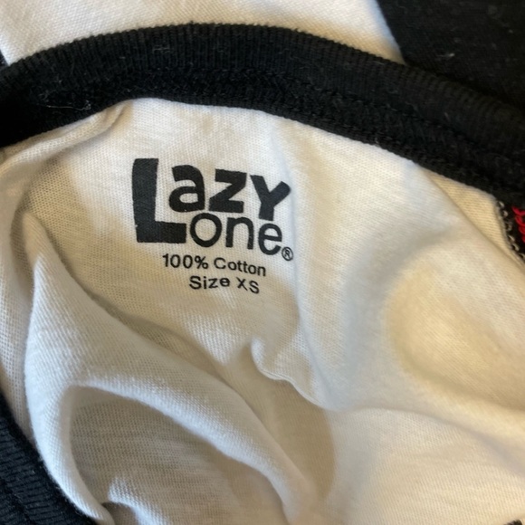 Lazy One Sawing Logs elbow sleeve casual 100% Cotton tshirt tee womens size XS - Picture 5 of 8